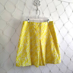 Vince Camuto Brocade Skirt / Sunny Yellow / Size 14